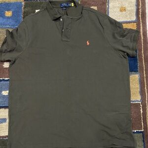 Polo by Ralph Lauren Men's Dark Gray Polo Shirt